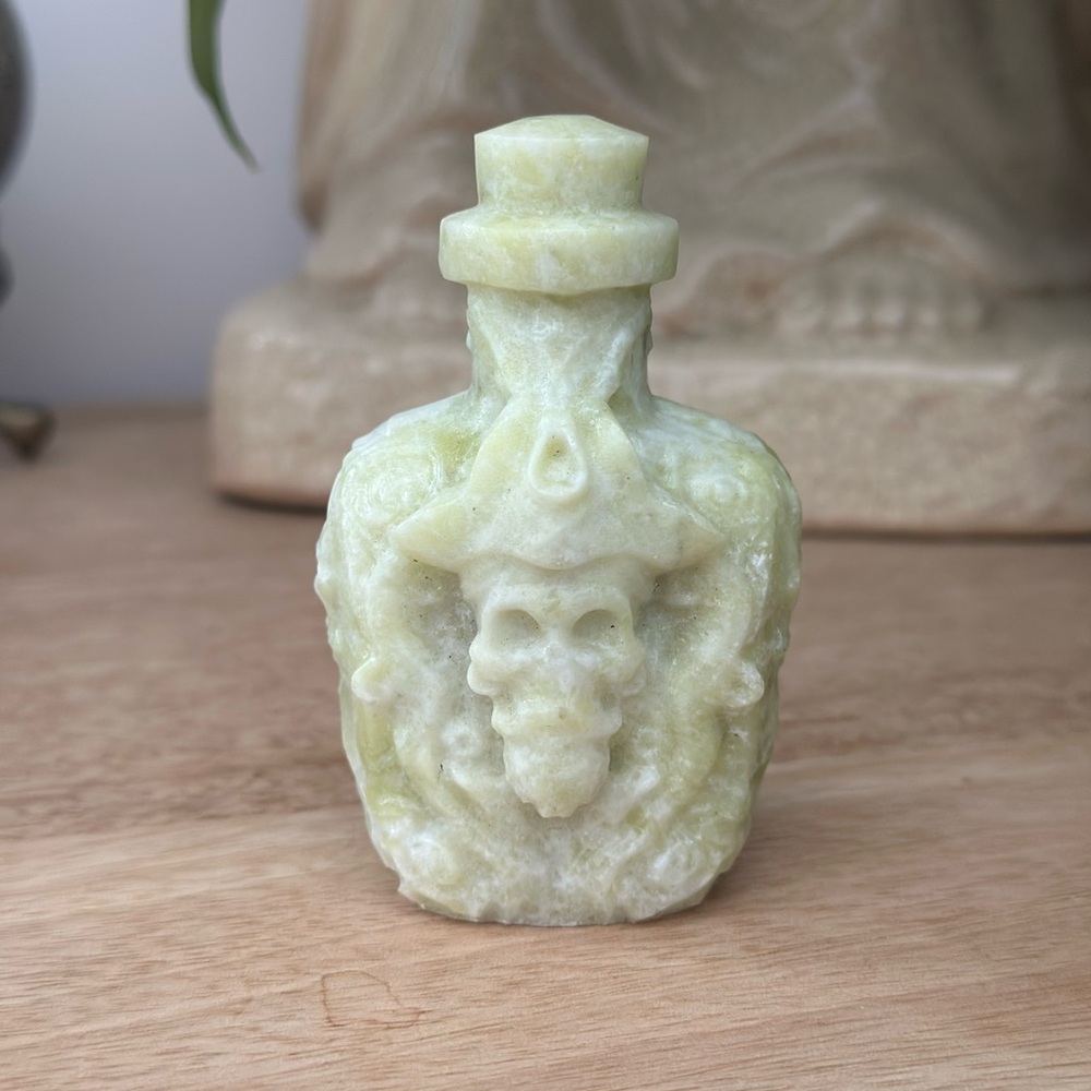 Jade Skull Bottle